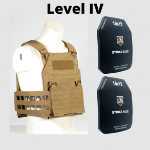 Tough Tactics Bullet Proof Vest NIJ Level IIIA Triple Protection Area